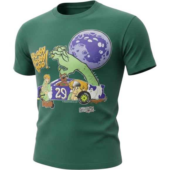 Collegeware USA Other - Vintage 1997 Scooby-Doo Wacky Racing Cartoon Network Shirt Kids Large Green 90s